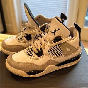 Kids Jordan Sneakers - White and Black